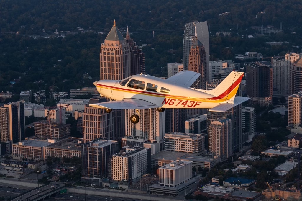 Daytime-Stone-Mountain-All-Atlanta-Skyline-in-Piper-Cherokee-image-1